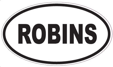ROBINS - Oval Sticker
