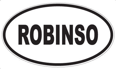 ROBINSO - Oval Sticker