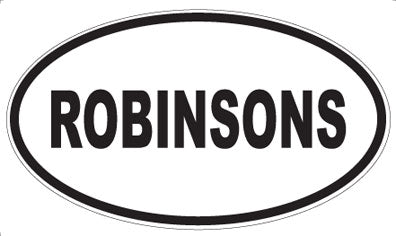 ROBINSONS - Oval Sticker