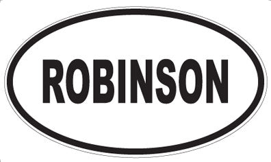 ROBINSON - Oval Magnet