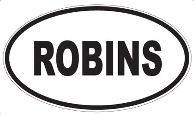 ROBINS - Oval Magnet