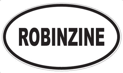 ROBINZINE - Oval Sticker