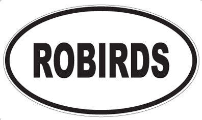 ROBIRDS - Oval Sticker