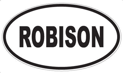 ROBISON - Oval Sticker