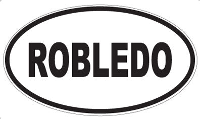 ROBLEDO - Oval Sticker