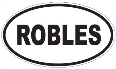 ROBLES - Oval Sticker