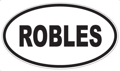 ROBLES - Oval Magnet