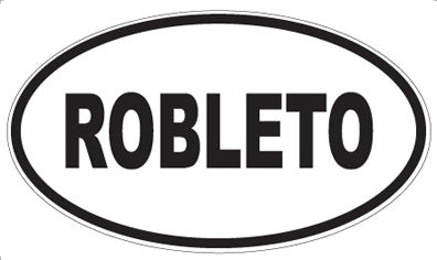 ROBLETO - Oval Sticker