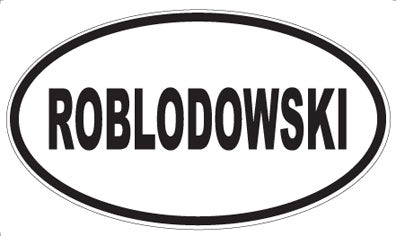 ROBLODOWSKI - Oval Magnet