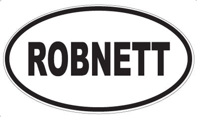 ROBNETT - Oval Sticker