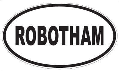 ROBOTHAM - Oval Magnet