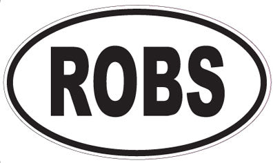 ROBS - Oval Sticker