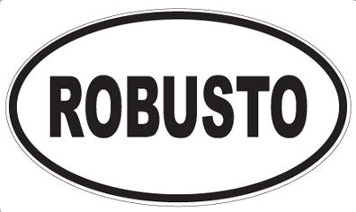 ROBUSTO - Oval Sticker