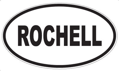 ROCHELL - Oval Sticker