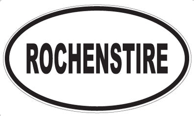 ROCHENSTIRE - Oval Sticker