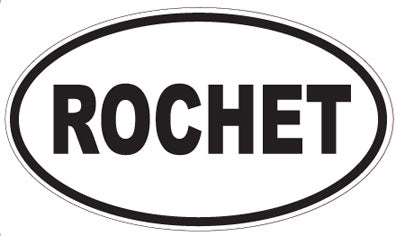 ROCHET - Oval Sticker