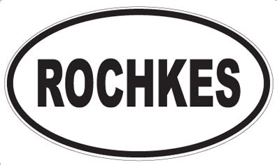 ROCHKES - Oval Magnet