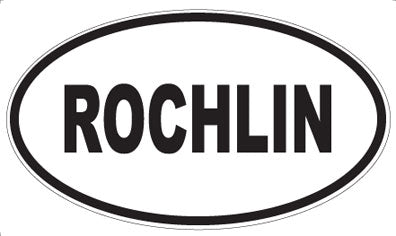 ROCHLIN - Oval Sticker