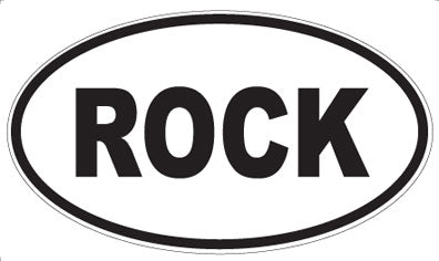 ROCK - Oval Sticker