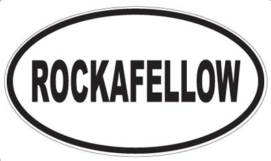 ROCKAFELLOW - Oval Magnet