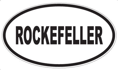 ROCKEFELLER - Oval Sticker
