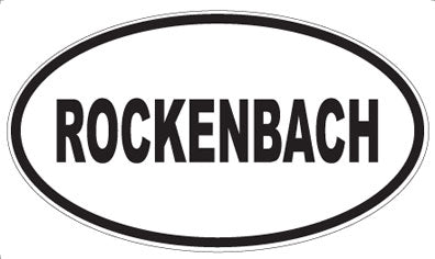 ROCKENBACH - Oval Sticker