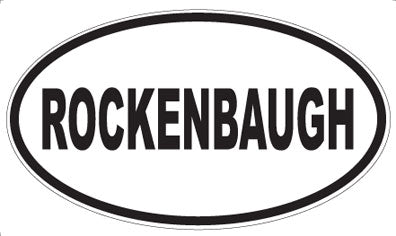 ROCKENBAUGH - Oval Sticker