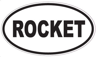 ROCKET - Oval Sticker