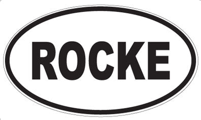 ROCKE - Oval Magnet