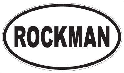 ROCKMAN - Oval Sticker