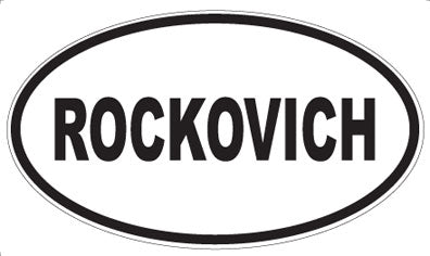 ROCKOVICH - Oval Sticker