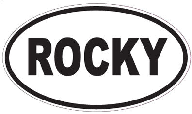 ROCKY - Oval Sticker