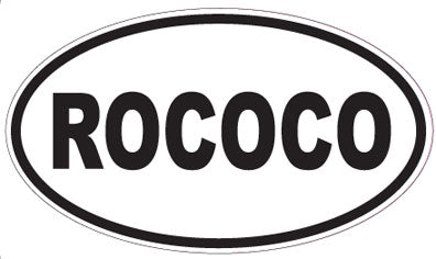 ROCOCO - Oval Sticker