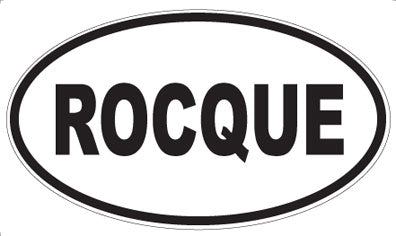ROCQUE - Oval Sticker