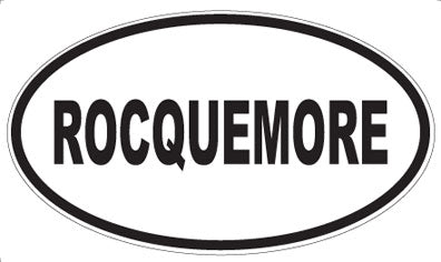 ROCQUEMORE - Oval Magnet