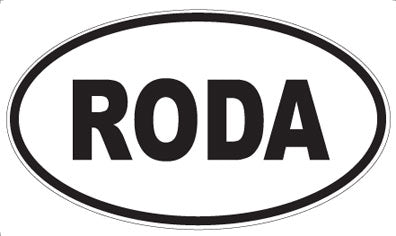 RODA - Oval Sticker