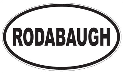 RODABAUGH - Oval Magnet