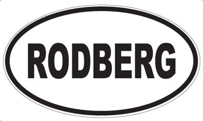 RODBERG - Oval Sticker