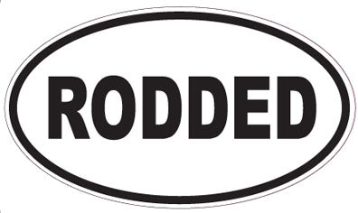 RODDED - Oval Sticker