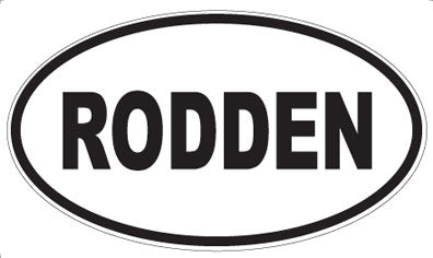 RODDEN - Oval Sticker
