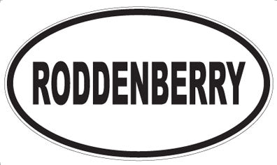 RODDENBERRY - Oval Sticker