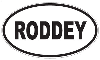 RODDEY - Oval Magnet