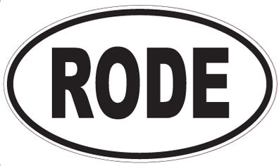 RODE - Oval Sticker