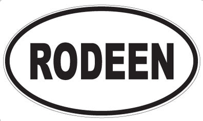 RODEEN - Oval Sticker