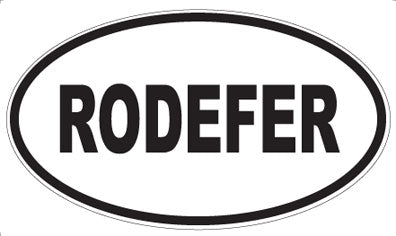 RODEFER - Oval Magnet