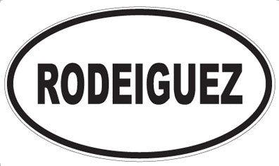 RODEIGUEZ - Oval Magnet