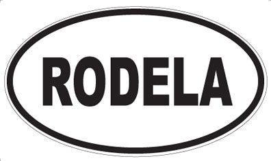 RODELA - Oval Sticker