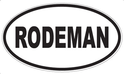 RODEMAN - Oval Magnet