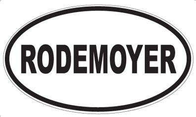 RODEMOYER - Oval Magnet