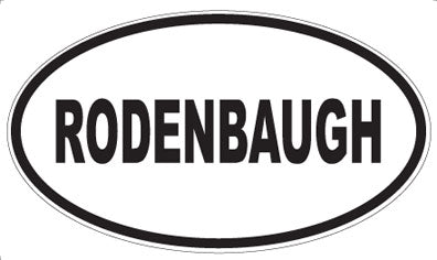 RODENBAUGH - Oval Magnet